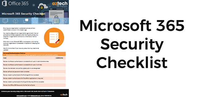 Microsoft 365 Checklist